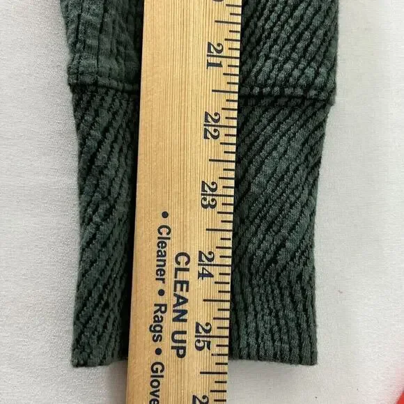 Kirkland Signature Jacquard Mockneck Cozy Pullover Women's M Green/Teal - Picture 9 of 12